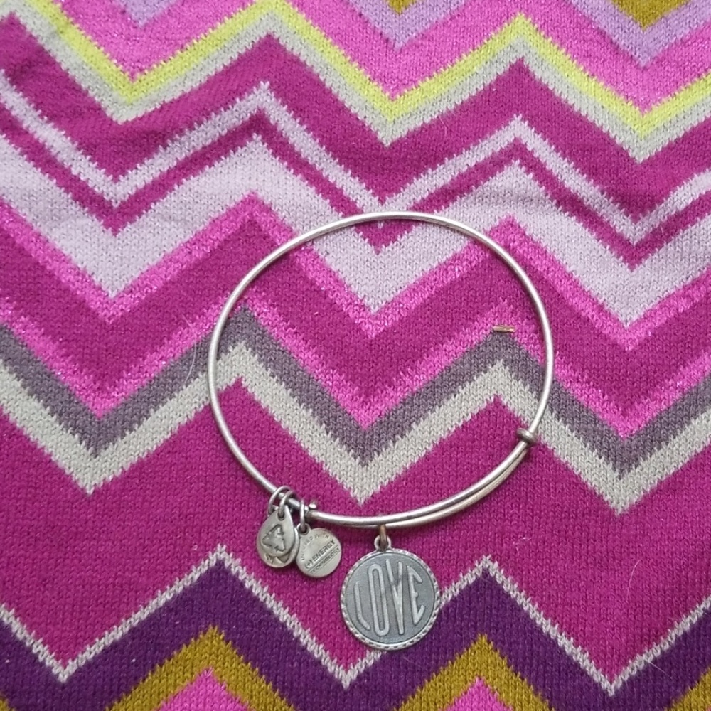 Vintage Russian silver love bracelet